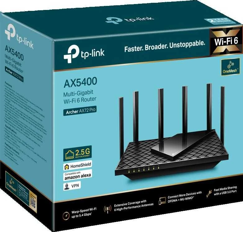 Belaidis maršrutizatorius|TP-LINK|Belaidis maršrutizatorius|5400 Mbps|Wi-Fi 6|IEEE 802.11a|IEEE 802.11 b/g|IEEE 802.11n|