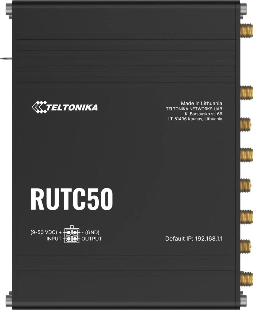 TELTONIKA RUTC50 daiktų interneto maršrutizatorius 5G