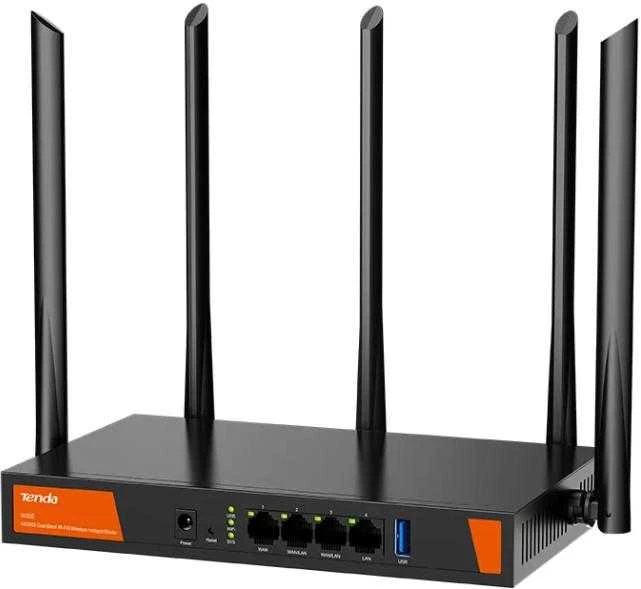 Tenda W30E AX3000 belaidis maršrutizatorius Gigabit Ethernet Dual-band (2,4 GHz / 5 GHz) Juodas