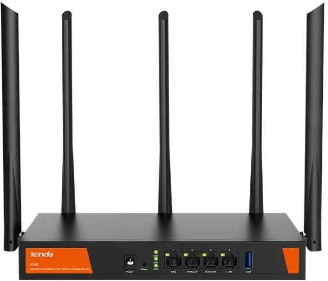 Tenda W30E AX3000 belaidis maršrutizatorius Gigabit Ethernet Dual-band (2,4 GHz / 5 GHz) Juodas