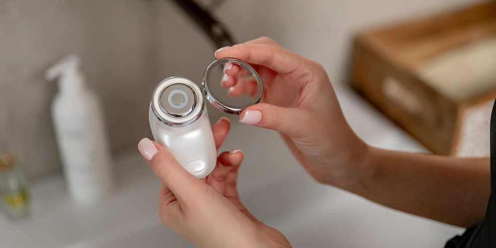Feiyu Tech Sveikata ir asmeninė priežiūra - KiCA iBeauty Sonic Veido Liftingo Masažuoklis su EMS, 50 min. veikimo laikas, perlas