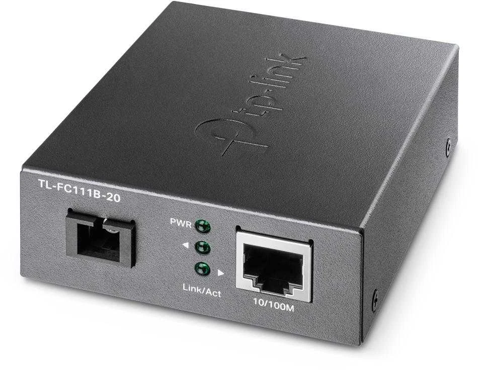 TP-LINK | 10/100 Mbps WDM medijos keitiklis | TL-FC111B-20 | 1 x SC Fiber Port | 10/100 Mbps RJ45 prievadas