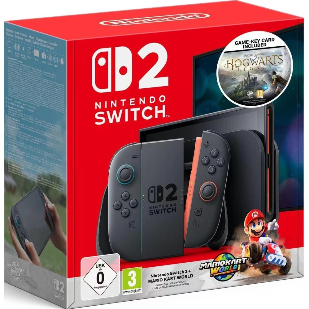 „Nintendo Switch 2“ + „Mario“ + „Hogvartso palikimas“
