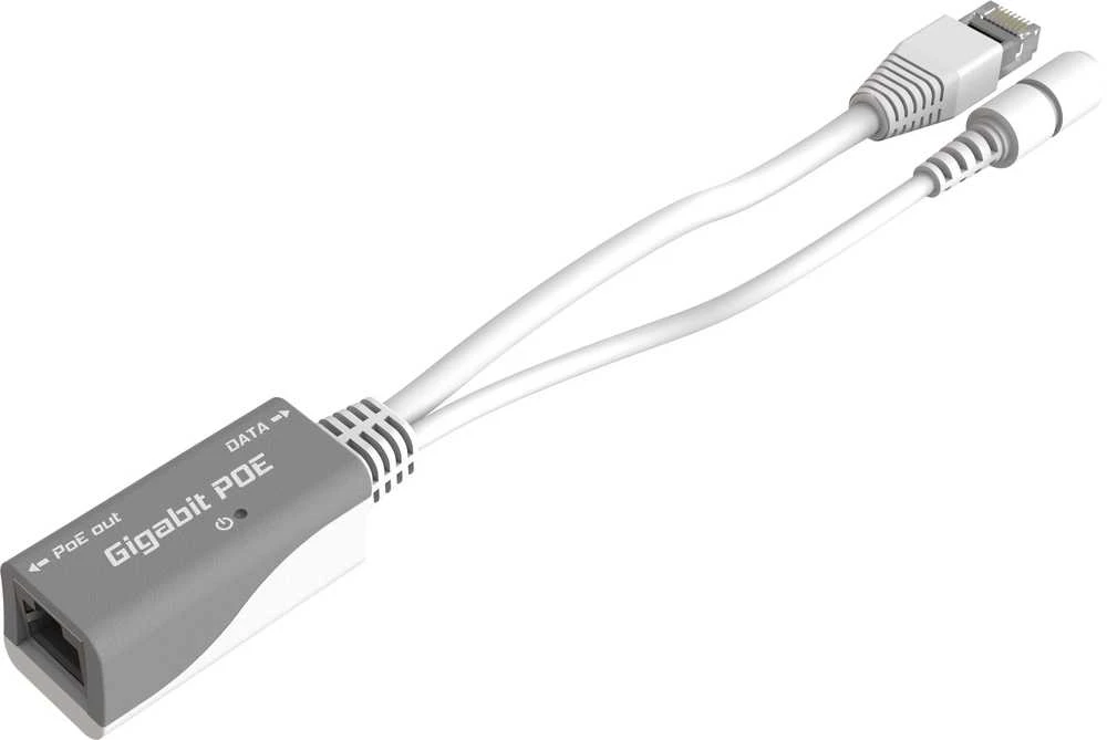 MikroTik RBGPOE adapteris su integruotu laidu