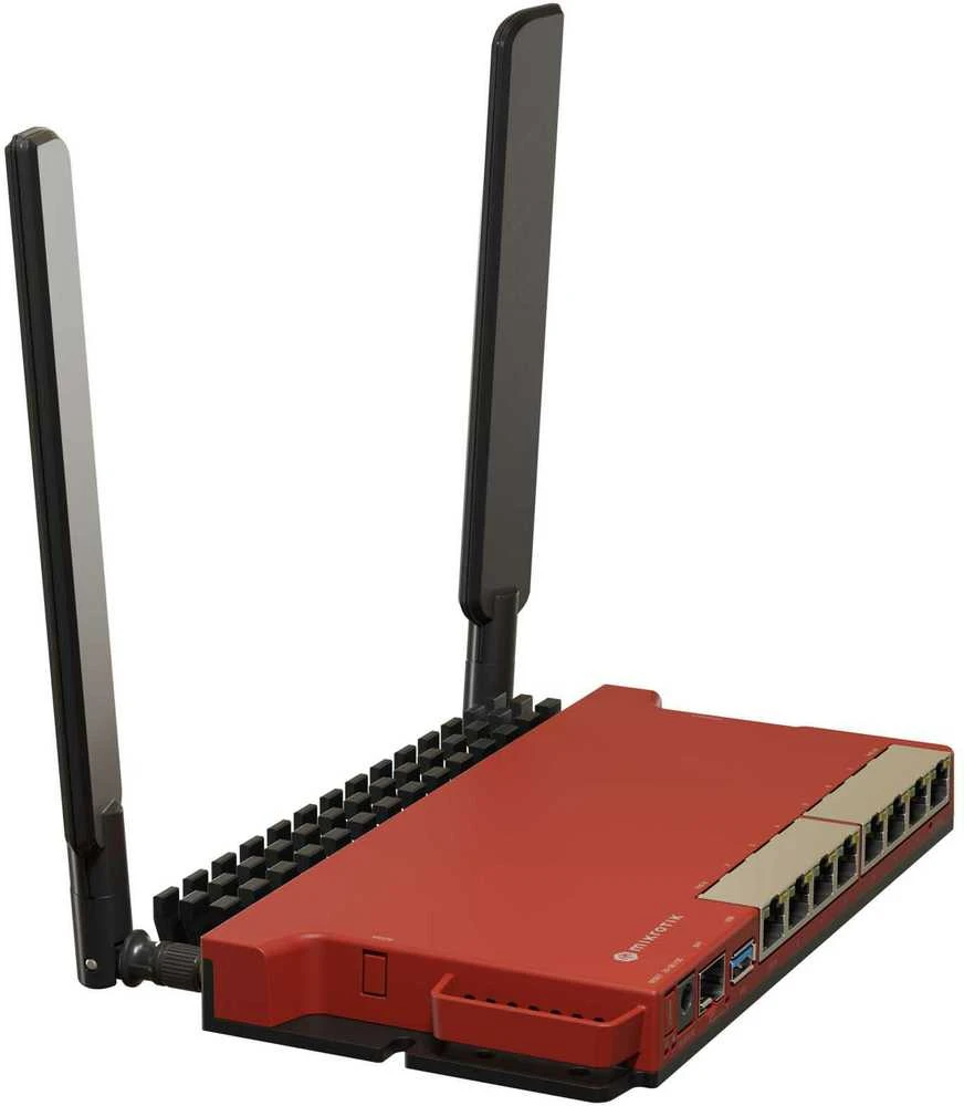 MikroTik | Maršrutizatorius | L009UiGS-2HaxD-IN | 802.11ax | 10/100/1000 Mbit/s | Ethernet LAN (RJ-45) jungtys 8 | Tinklelio atramos Nr. | MU-MiMO Nr. | Nėra mobiliojo plačiajuosčio ryšio | Antenos tipas Išorinė | 1x A tipo USB 3.0