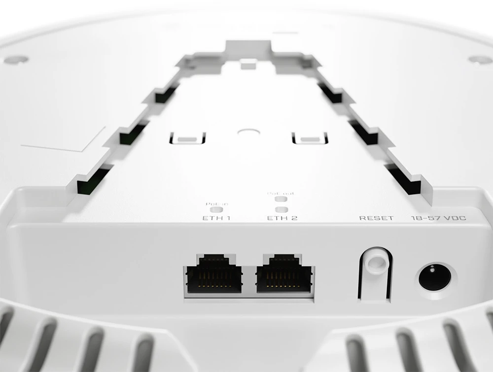 Maršrutizatorius Mikrotik Mikroerkė | „Wi-Fi 6“ dviejų dažnių prieigos taškas | cAP taip | 802.11ax | 2,4 GHz / 5 GHz | 1200+574 Mb/s | 10/100/1000 Mb/s | Ethernet LAN (RJ-45) jungtis 2 | MU-MiMO Nr. | PoE įėjimas/išėjimas