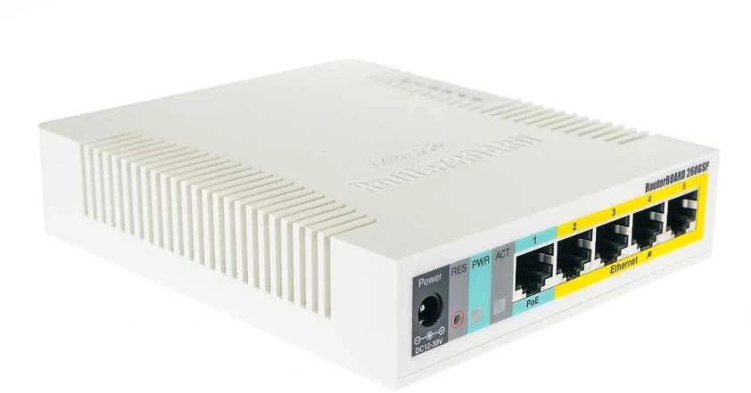 Maršrutizatorius „MikroTik“ | Debesijos maršrutizatorių komutatorius | RB260GSP | Valdomas per internetą | Darbalaukio | SFP jungčių kiekis: 1 | Maitinimo per Ethernet (PoE) jungčių kiekis: 1 | 12 mėn.