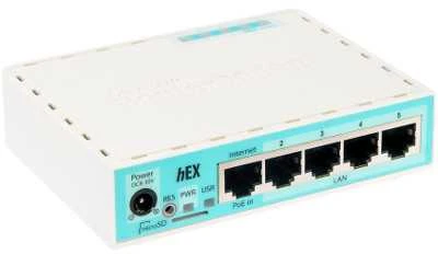 Šakotuvas „MikroTik“ laidinio Ethernet maršrutizatorius (be Wi-Fi) RB750Gr3, hEX, dviejų branduolių 880MHz procesorius, 256 MB RAM, 16 MB („MicroSD“), 5xGigabit LAN, USB, PCB ir įtampos temperatūros monitorius, pyptelėjimas, IP20, plastikinis korpusas, RouterOS L4 | MikroTik | Ethernet maršrutizatorius hEX | RB750Gr3 | Nėra Wi-Fi | Ethernet LAN (RJ-45) jungtys 5 | Nereikalingas tinklelio palaikymas | MU-MiMO Ne | Nėra mobiliojo plačiajuosčio ryšio | 1 | 12 mėn.