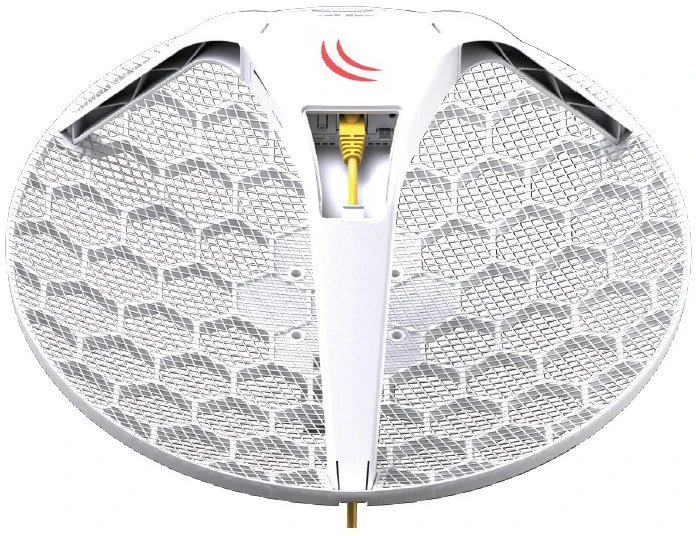 MIKROTIK LHG 5 integruotos antenos, 3 vnt., 5 GHz, 1x RJ45, 100 Mb/s, 24,5 dBi