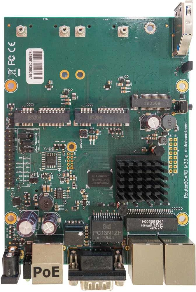 Mikrotik RBM33G laidinis maršrutizatorius Juoda, Žalia, Pilka