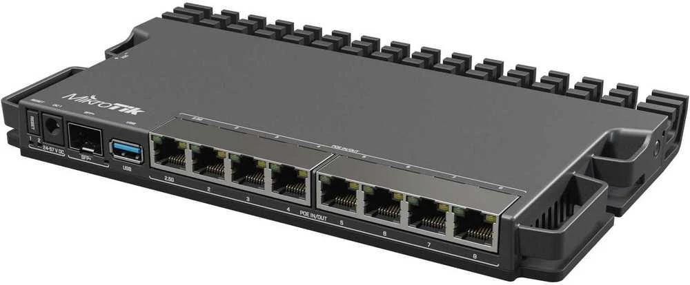 Maršrutizatorius MikroTik | RouterBOARD | RB5009UPr+S+IN | Nėra „Wi-Fi“ | 10/100/1000 Mbit/s | Ethernet LAN (RJ-45) jungtys 7 | Palaikomas tinklelis | MU-MiMO Ne | Nėra mobiliojo plačiajuosčio ryšio