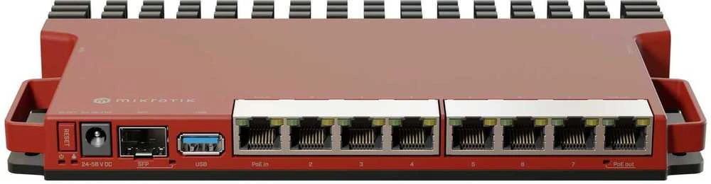 MikroTik | Maršrutizatorius | L009UiGS-RM | No Wi-Fi | 10/100/1000 Mbit/s | Ethernet LAN (RJ-45) jungtys 8 | Mesh Support No | MU-MiMO No | No mobile broadband | 1x USB 3.0 type A
