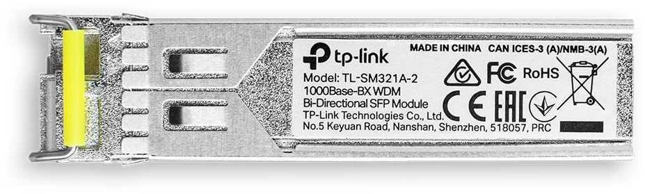 Šakotuvas TP-Link gigabito vieno režimo WDM dvikryptis SFP modulis