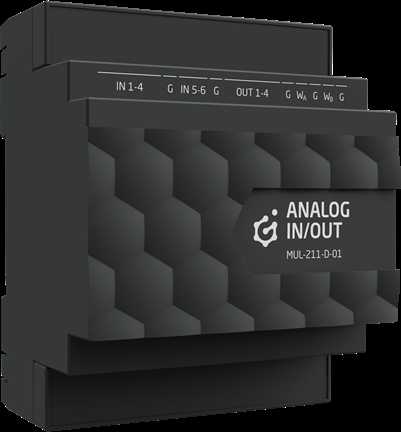 GR1 GRENTON MODULE OF ANALOG INPUTS AND OUTPUTS GRENTON / SUPPORTS 1-WIRE / DIN RAIL MOUNTING / TF-BUS