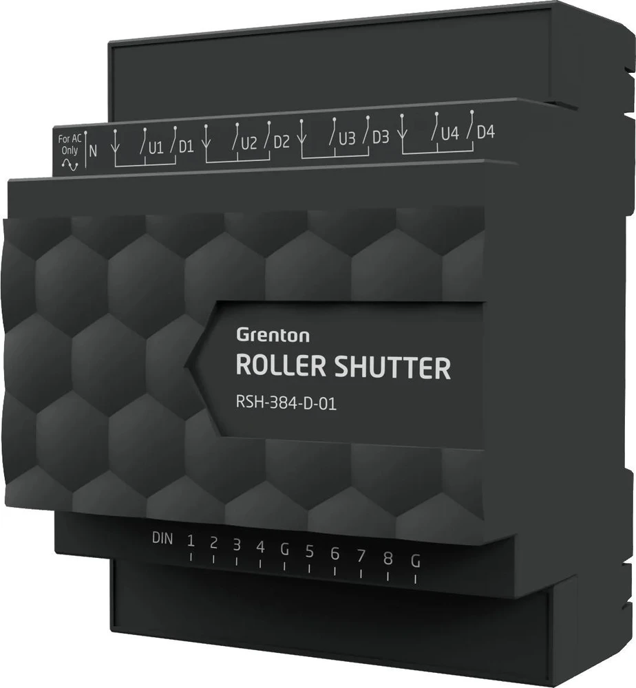 Modulis GRENTON ROLLER SHUTTER x4, DIN, TF-Bus