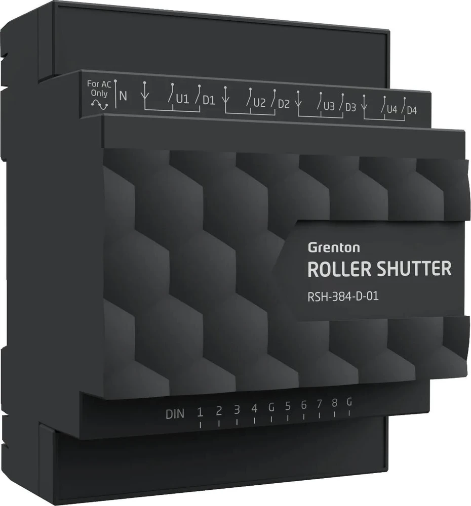 Modulis GRENTON ROLLER SHUTTER x4, DIN, TF-Bus