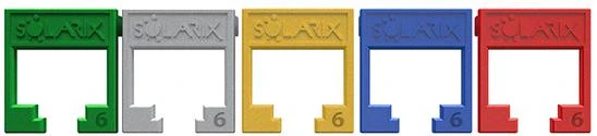 „Solarix“ savisriegio raktas CAT6 STP SXKJ-6-STP-RAL-SA, RAL FIT moduliai, GROUND LOCK