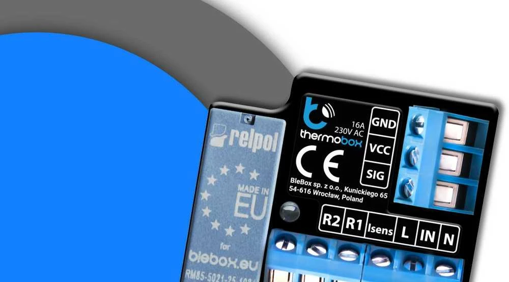 BleBox ThermoBox - WiFi šildymo valdiklis - Android / iOS programa
