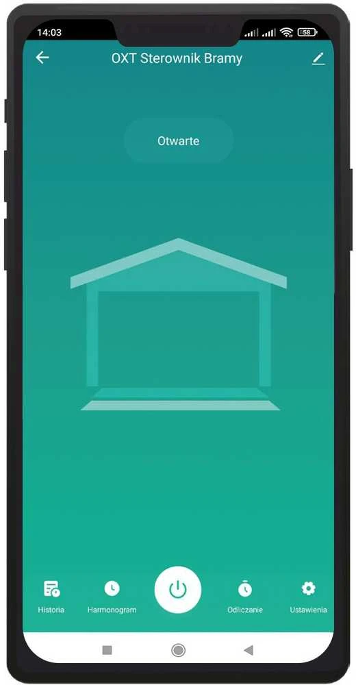 Tuya – vieno kanalo WiFi vartų valdiklis su antena ir jutikliu – Android / iOS programėlė – OXT T211G