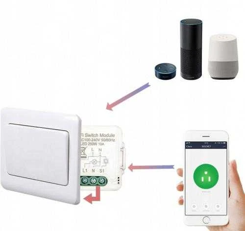Tuya – vieno kanalo mini relė be N – ZigBee – Android/iOS programa – OXT SWTZ31