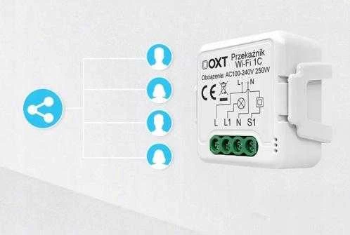 Tuya – vieno kanalo mini relė be N – ZigBee – Android/iOS programa – OXT SWTZ31