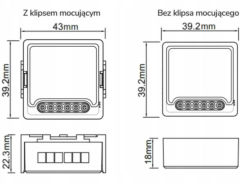 Modulis OXT mini dimmer 2 grandines WiFi TUYA T226
