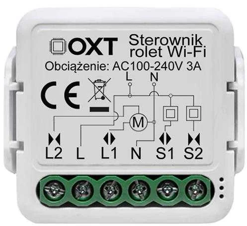 Tuya – 230V WiFi roletų valdiklis – Android/iOS programa – OXT T227