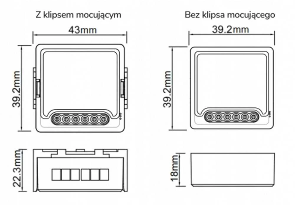 Tuya - 4 kanalų mini ZigBee scenų valdiklis - 12 veiksmų - 230V - OXT T254