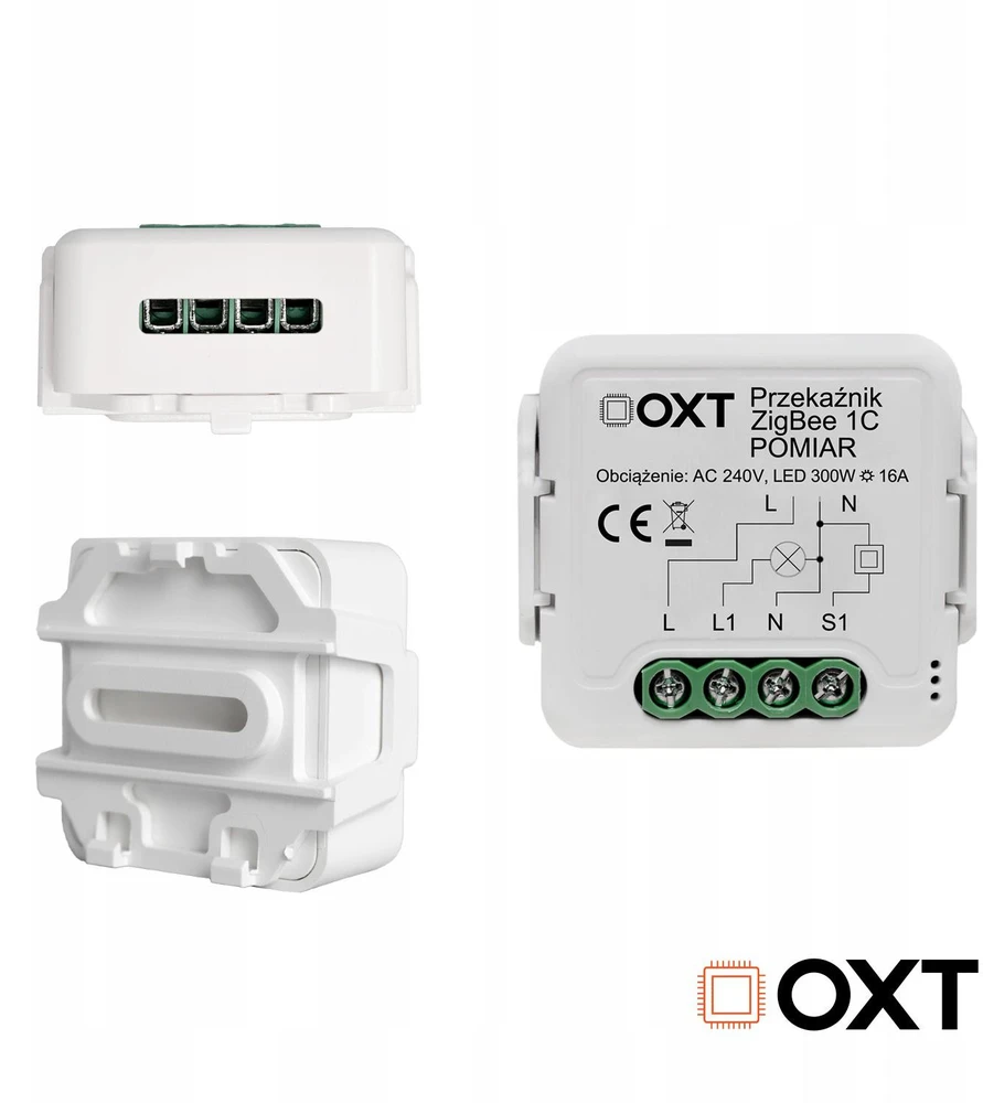 OXT MODULIS OXT RELĖS 1 GRANDINĖS SROVĖS MATAVIMAS 16A ZIGBEE TUYA