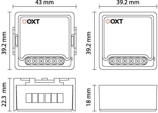 OXT MODULIS OXT RELĖS 1 GRANDINĖS SROVĖS MATAVIMAS 16A ZIGBEE TUYA