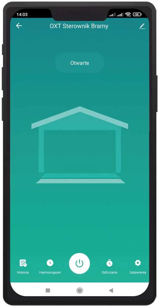 Tuya – vartų valdiklis su magnetiniu jutikliu – ZigBee – Android/iOS aplikacija – OXT T250G