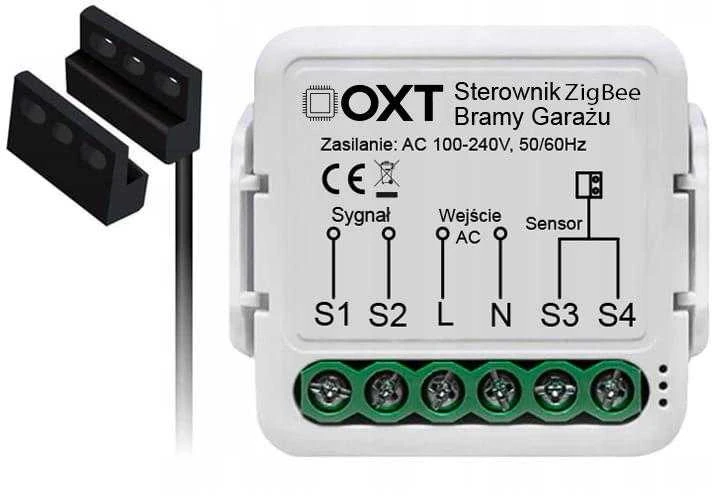 Tuya – vartų valdiklis su magnetiniu jutikliu – ZigBee – Android/iOS aplikacija – OXT T250G