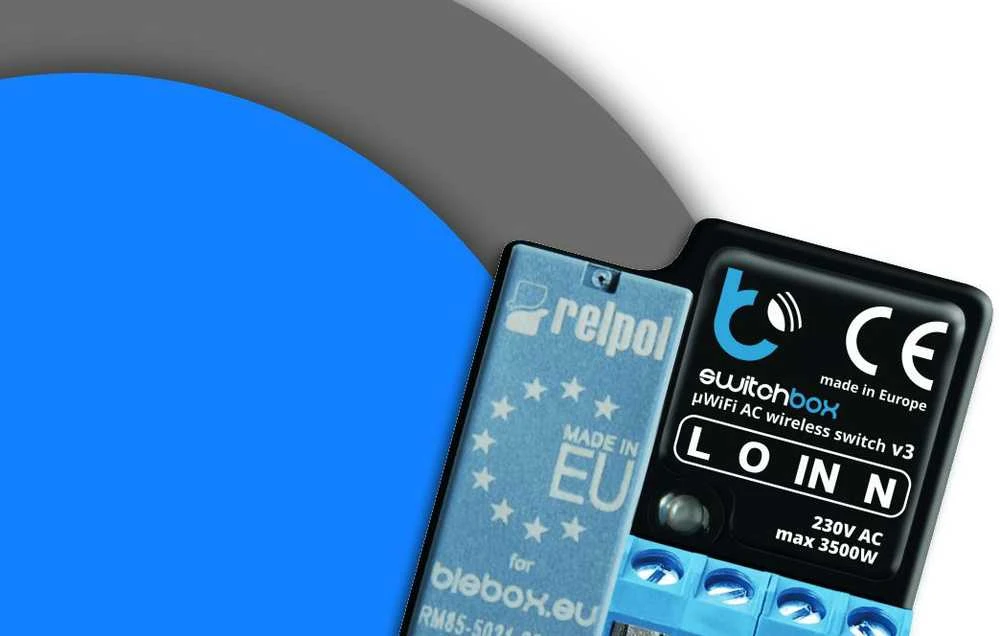 BleBox SwitchBox v3 - 230V WiFi relė - Android/iOS programa