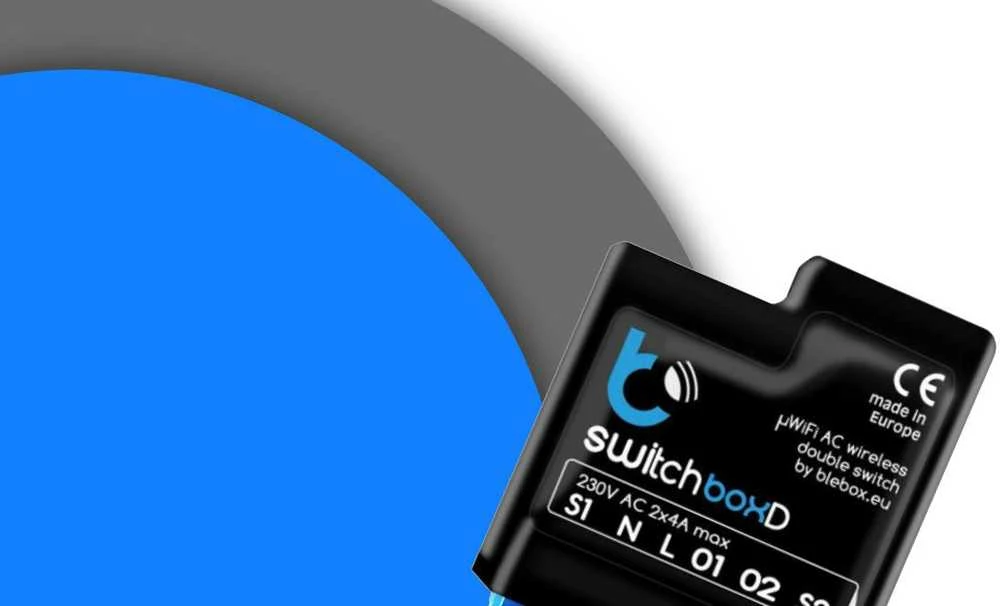 Blebox SwitchBoxD išmanus wifi 2 kanalų relinis jungiklis