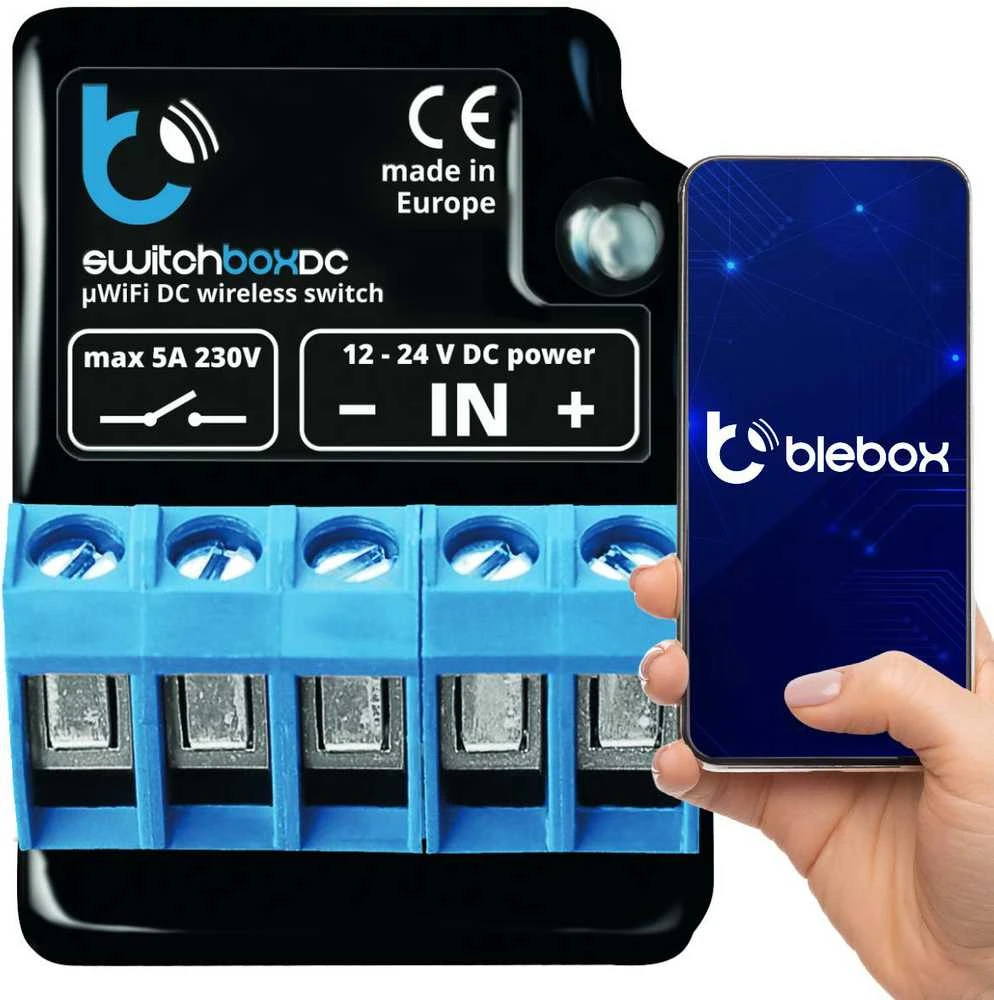 Blebox SwitchBox DC - WiFi jungiklis