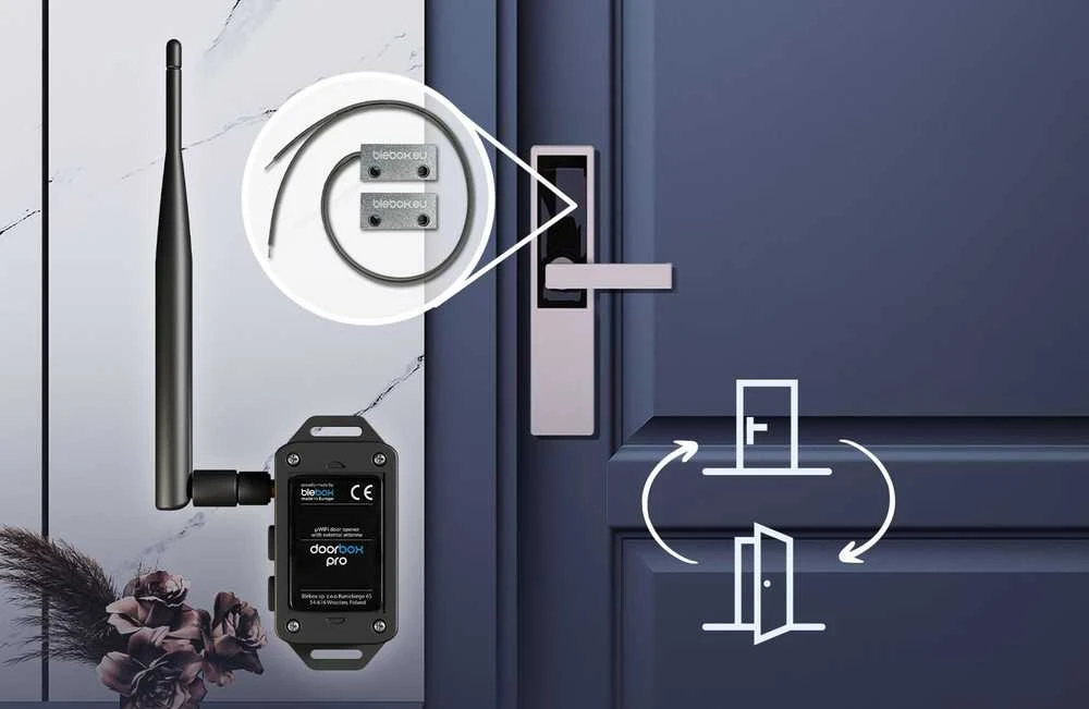 BleBox doorbox PRO – durų ir vartų valdiklis 12–24 V AC/DC WiFi – Android / iOS programėlė
