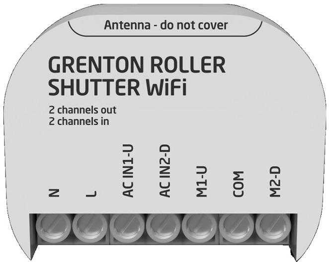 Grenton Roletų išvesties modulis (1 išvestis) Grenton / įleidžiamas / „Wi-Fi“