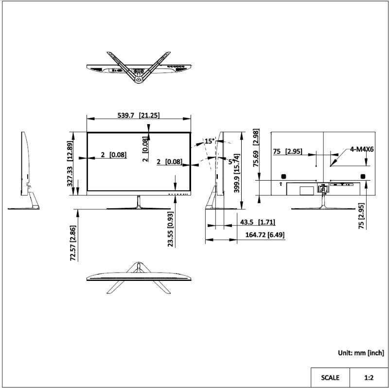 Hikvision Monitorius DS-D5024F2-BV2S