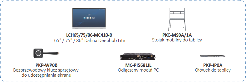 MONITORIAUS INTERAKTYVI LENTA DAHUA LCH75-MC410-B