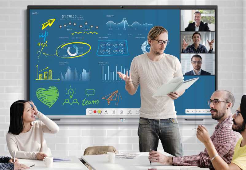 MONITORIAUS INTERAKTYVI LENTA DAHUA LCH75-MC410-B