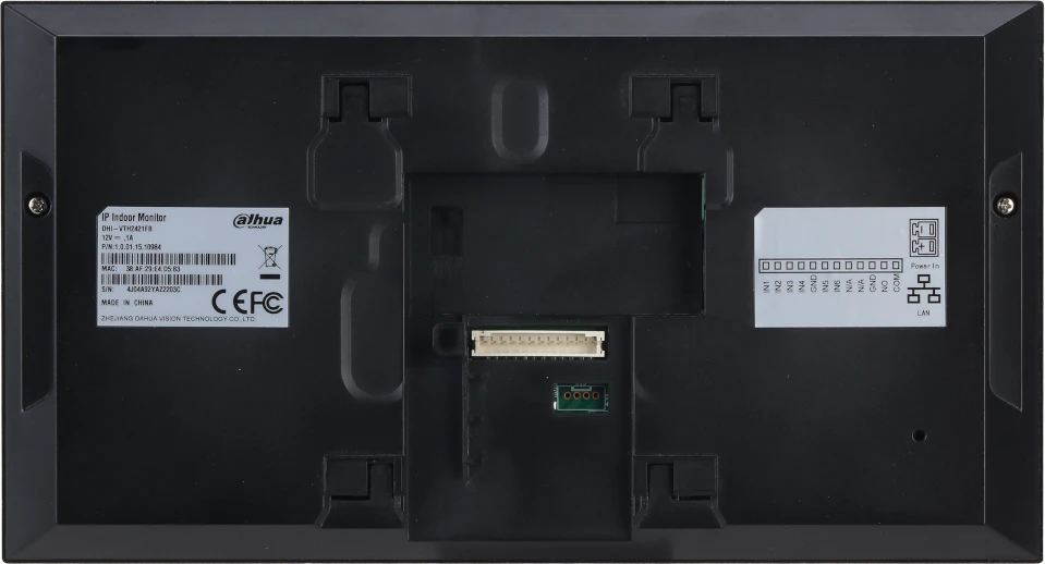 Dahua Technology Co IP domofono monitorius 7 colių, PoE, veikia tik SIP protokolu, juodas
