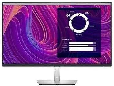 Monitorius Dell P2723QE, 27", IPS, 3840 x 2160, 60 Hz,	350 cd/m², Juodos/Sidabrinės spalvos