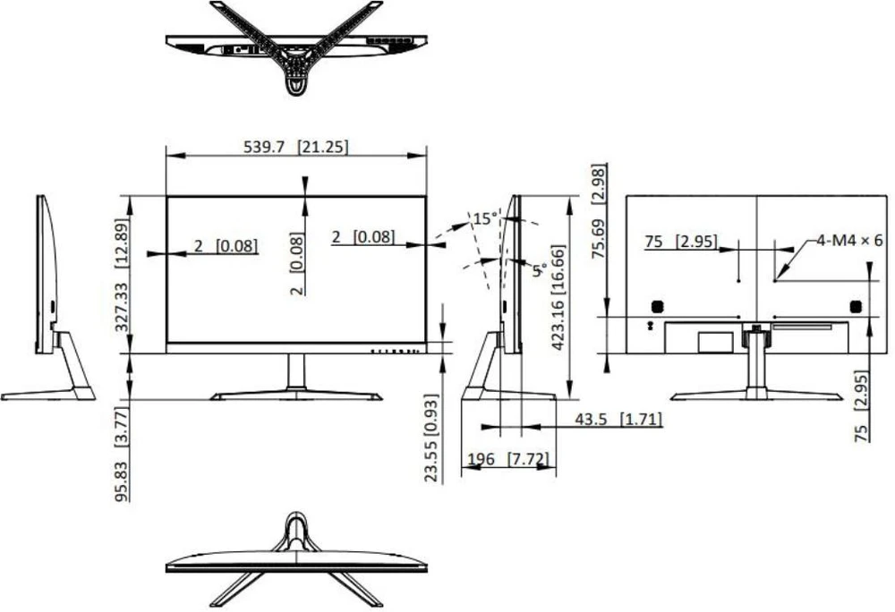 Monitorius Hikvision DS-D5224F3-1V0SV/D