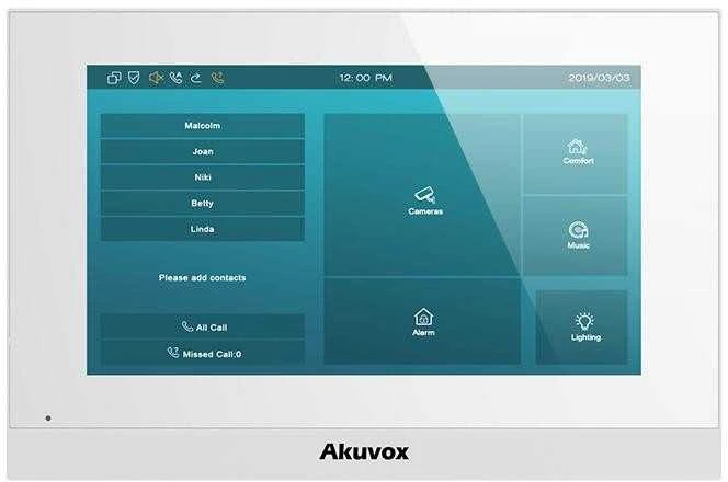 Carruzzo Monitorius wideodomofonu Akuvox AKV-C313W-W