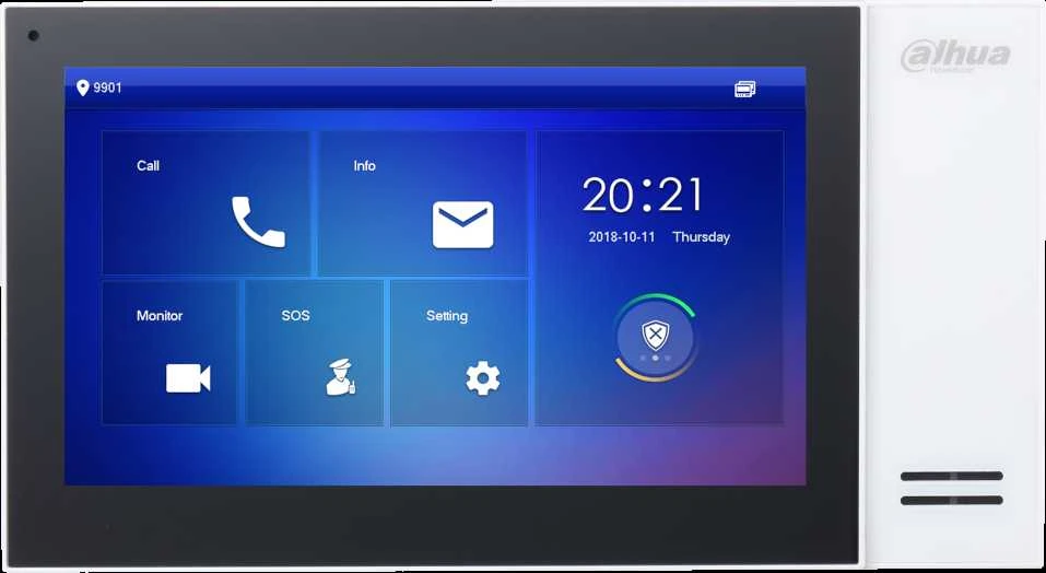 Dahua IP domofono monitorius baltas 7 colių, PoE, veikia tik SIP protokolu, baltas