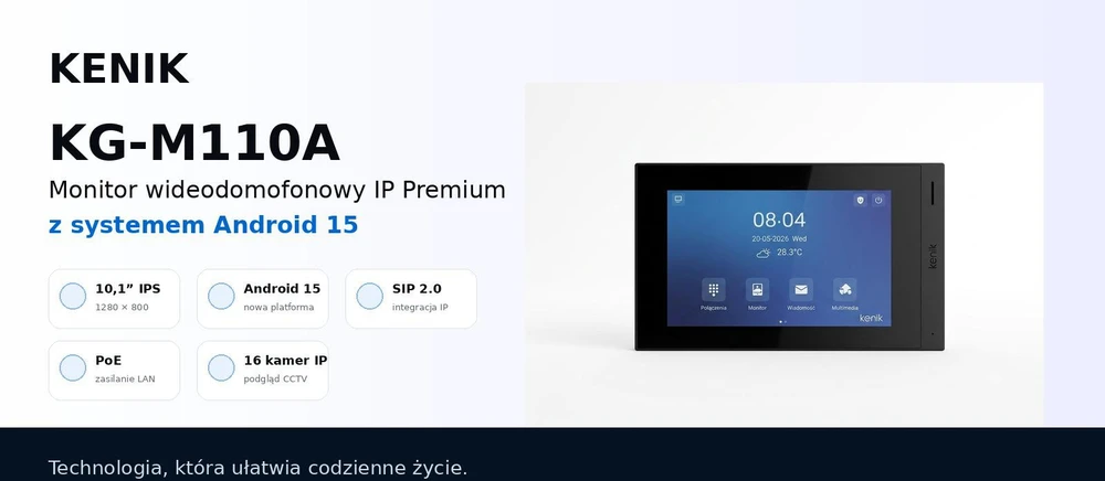 Vaizdo domofono monitorius KENIK KG-M110A