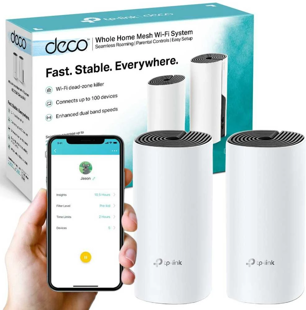Maršrutizatorius TP-LINK TPLINK prieigos taškas DECO M4(2-PACK) M4(2PACK)