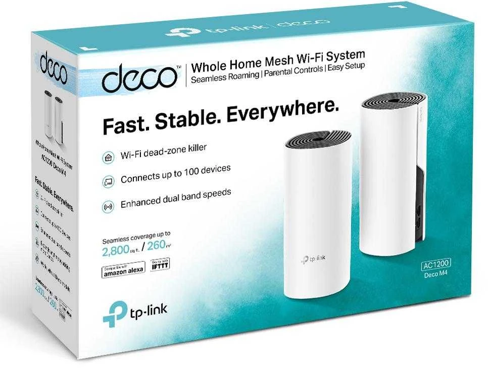 Maršrutizatorius TP-LINK TPLINK prieigos taškas DECO M4(2-PACK) M4(2PACK)