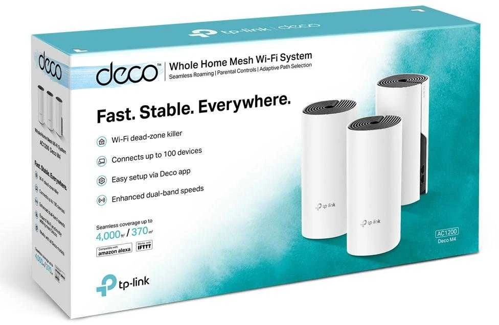 Maršrutizatorius TP-LINK AC1200 viso namo tinklelio „Wi-Fi“ sistema „Qualcomm“ procesorius 867 Mbps, 5 GHz + 300 Mbps, 2,4 GHz 2 Gigabit prievadai 2 vidinės antenos