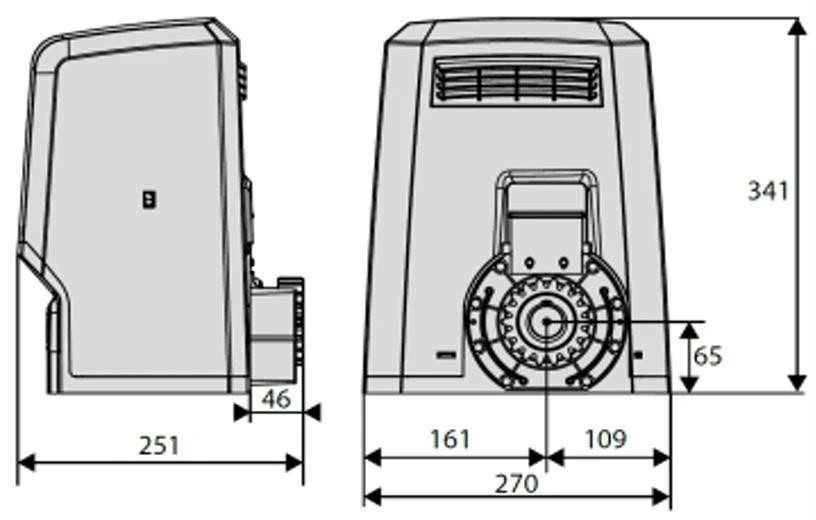 BFT ARES ULTRA BT B1000 pavara / pavaros mechanizmas 1000 kg stumdomiems vartams